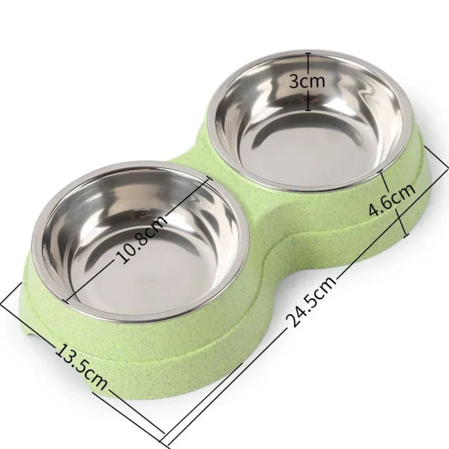 Double bols pour chien et chat – Inox durable, eau & nourriture - Le Panier du Chien