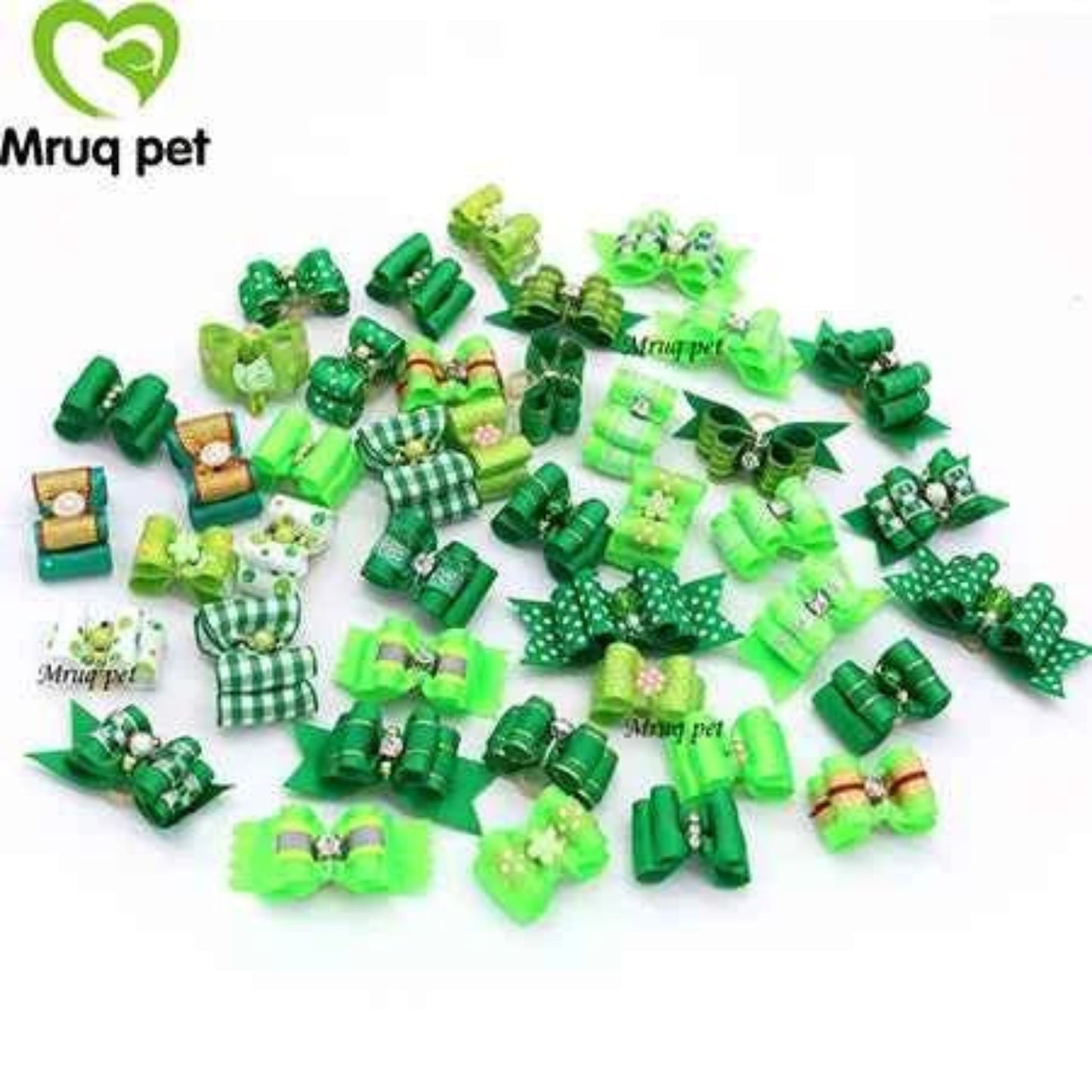 nœuds de cheveux pour chien avec strass fleurs et ruban