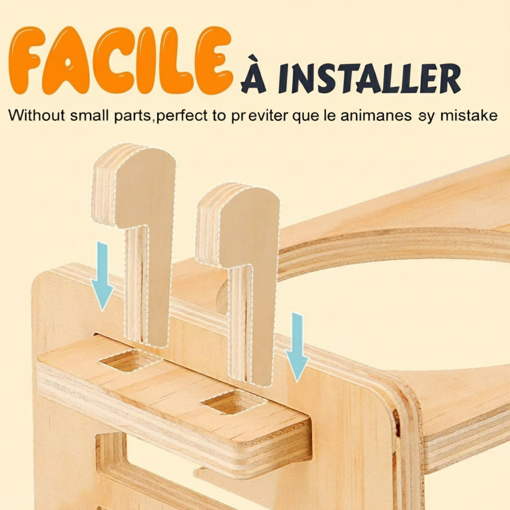 Bols surélevés réglables pour petits chiens et chats avec 6 hauteurs ergonomiques