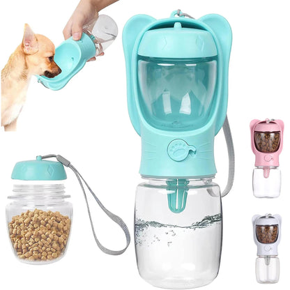 Distributeur d’eau portable pour chien – Bouteille anti-fuite avec gamelle intégrée - Le Panier du Chien