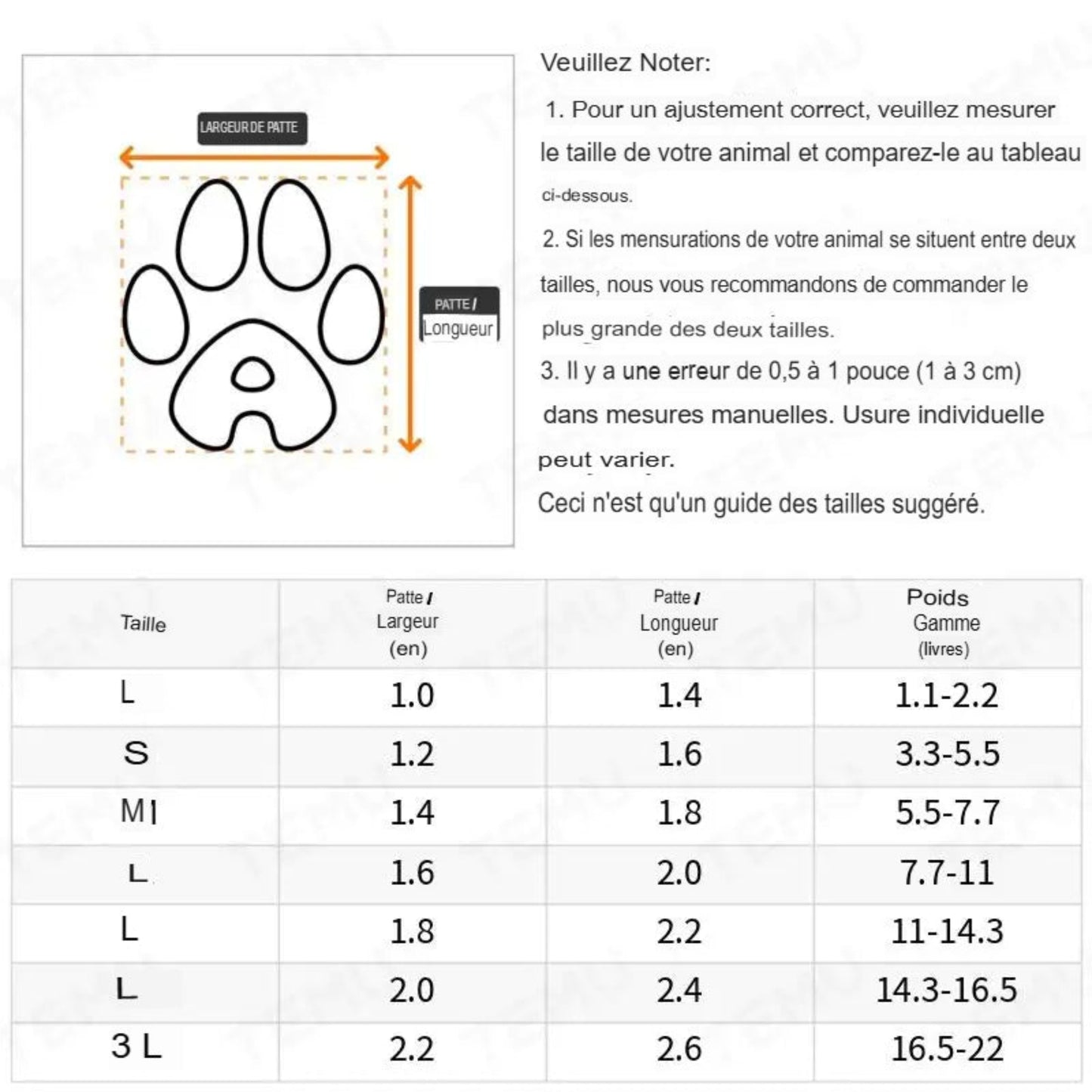 Chaussures résistantes à l’eau pour petits chiens – 4 pièces, bottes de pluie confortables - Le Panier du Chien