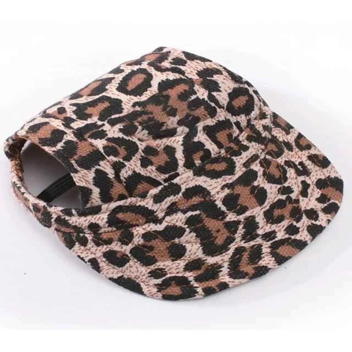 chapeau de baseball pour petit chien avec trous pour oreilles et sangle réglable