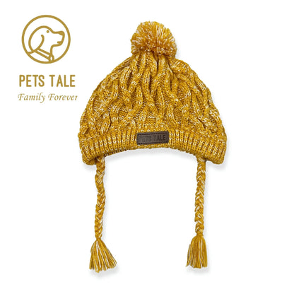 Chapeau d’hiver tricoté chaud et coupe-vent pour chien, bonnet doux pour protéger tête et oreilles