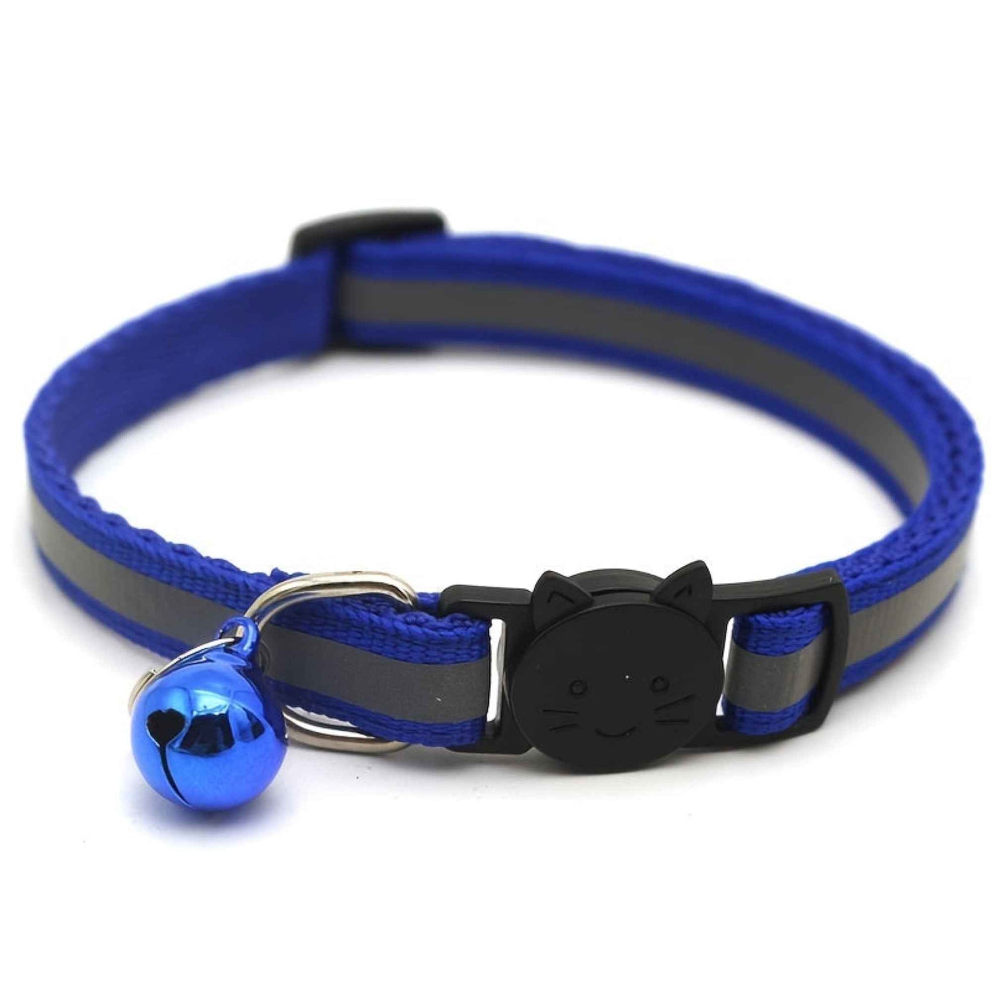 Collier réfléchissant pour chat – Attache détachable avec oreilles rondes et clochette – Accessoire pour collier de chat ou petit chien