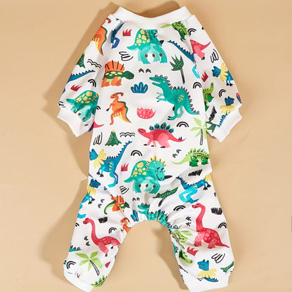 Combinaison 4 pattes dinosaure pour chien et chat, vêtement toutes saisons