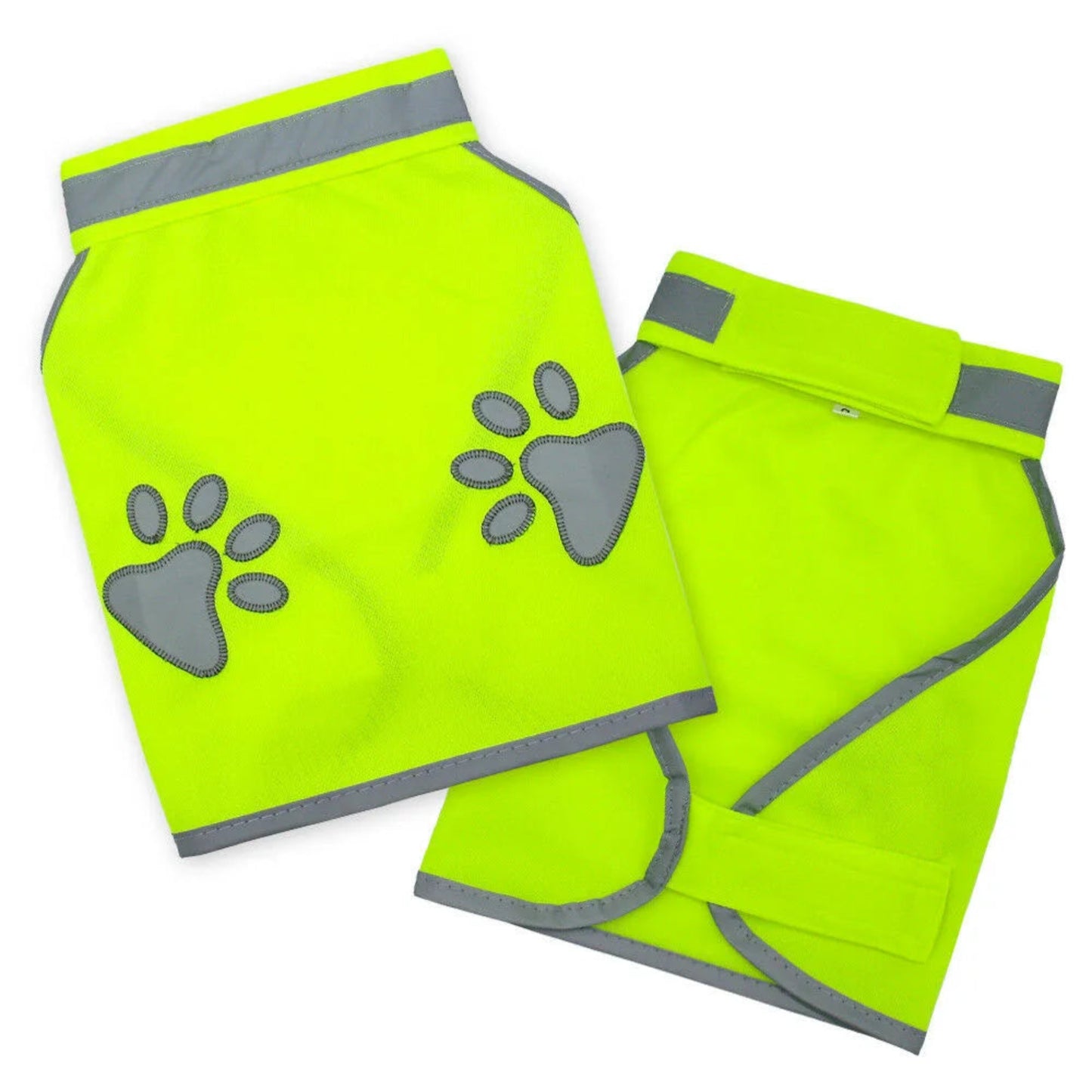 Gilet de sécurité réfléchissant pour chien – Veste fluorescente haute visibilité pour sorties extérieures - Le Panier du Chien