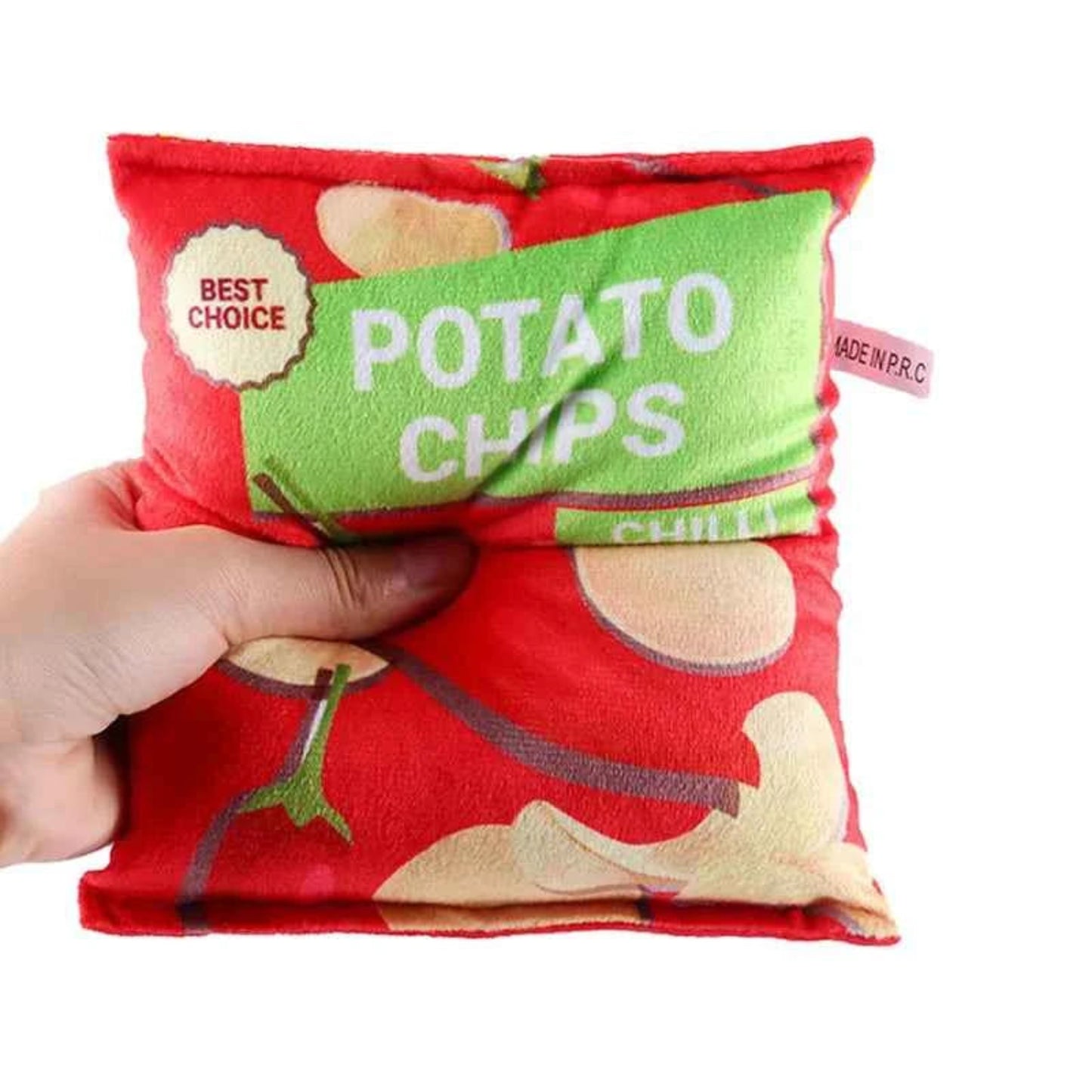 Jouets amusants pour chiens, Chips en peluche rempli d'animaux, jouet à mâcher grinçant, jouets en papier sonore résistants aux morsures pour petits et moyens animaux de compagnie, fournitures