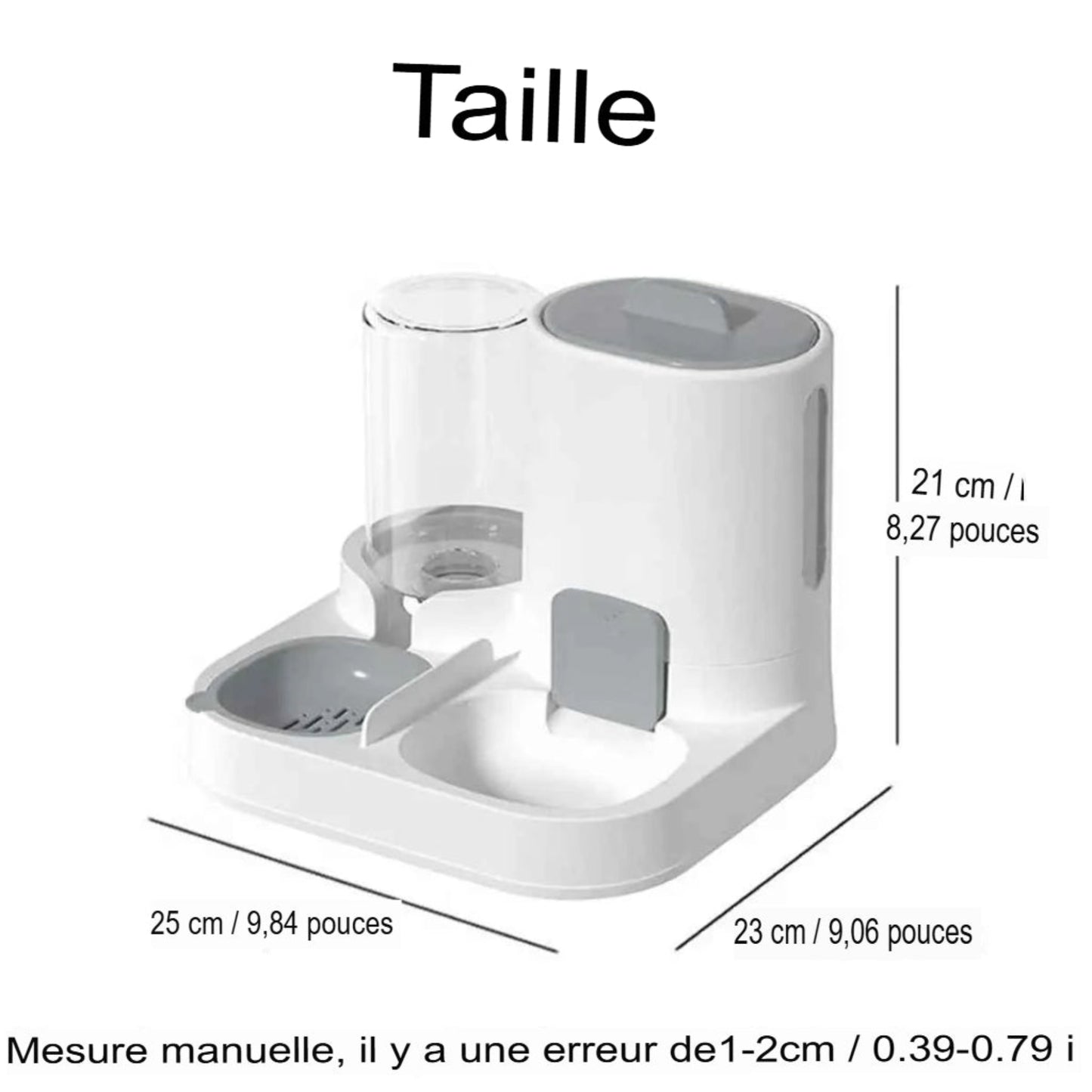 mangeoire double usage chien chat distributeur nourriture eau