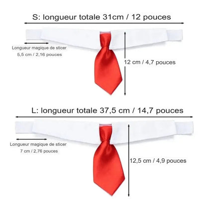 Nœud papillon réglable pour chiot, cravate élégante pour chiens et chats