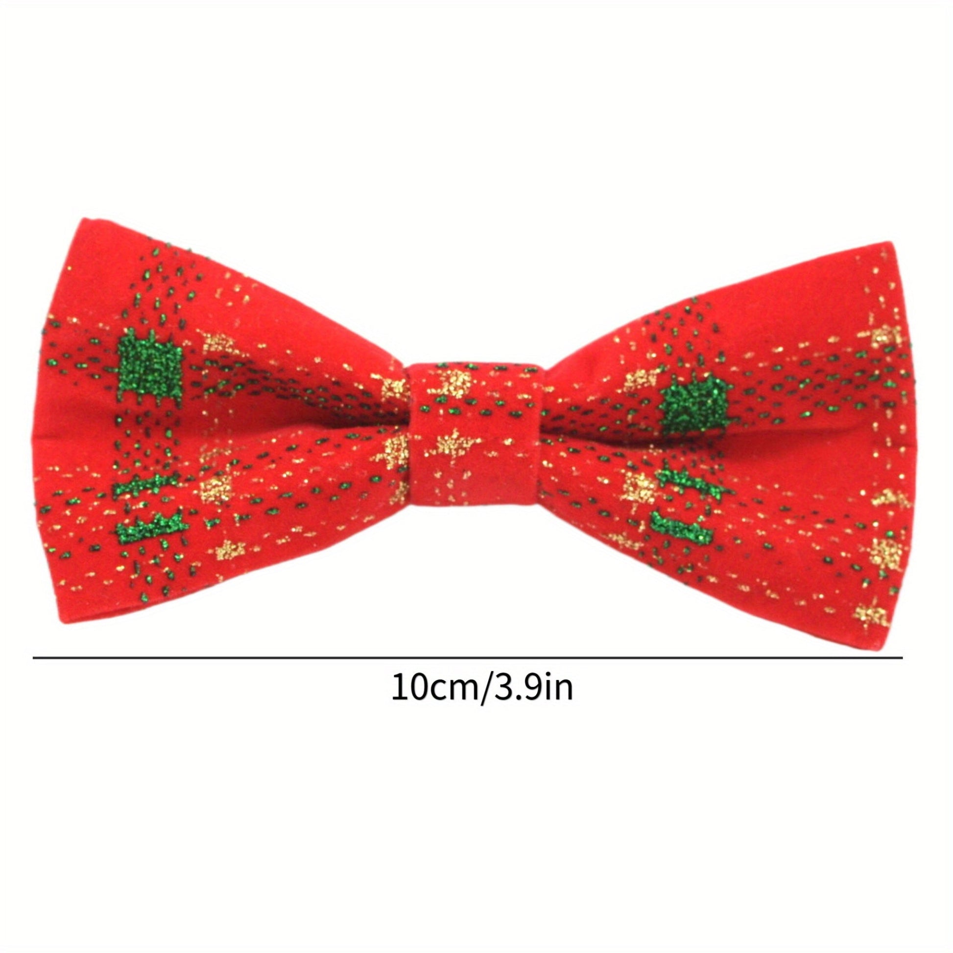 Nœuds papillon de Noël pour animaux – lot de 10 accessoires festifs pour chiens et chats