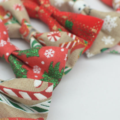 Nœuds papillon de Noël pour animaux – lot de 10 accessoires festifs pour chiens et chats