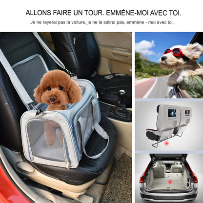 Sac de transport pour chien et chat – Voyage, avion, polyester renforcé - Le Panier du Chien