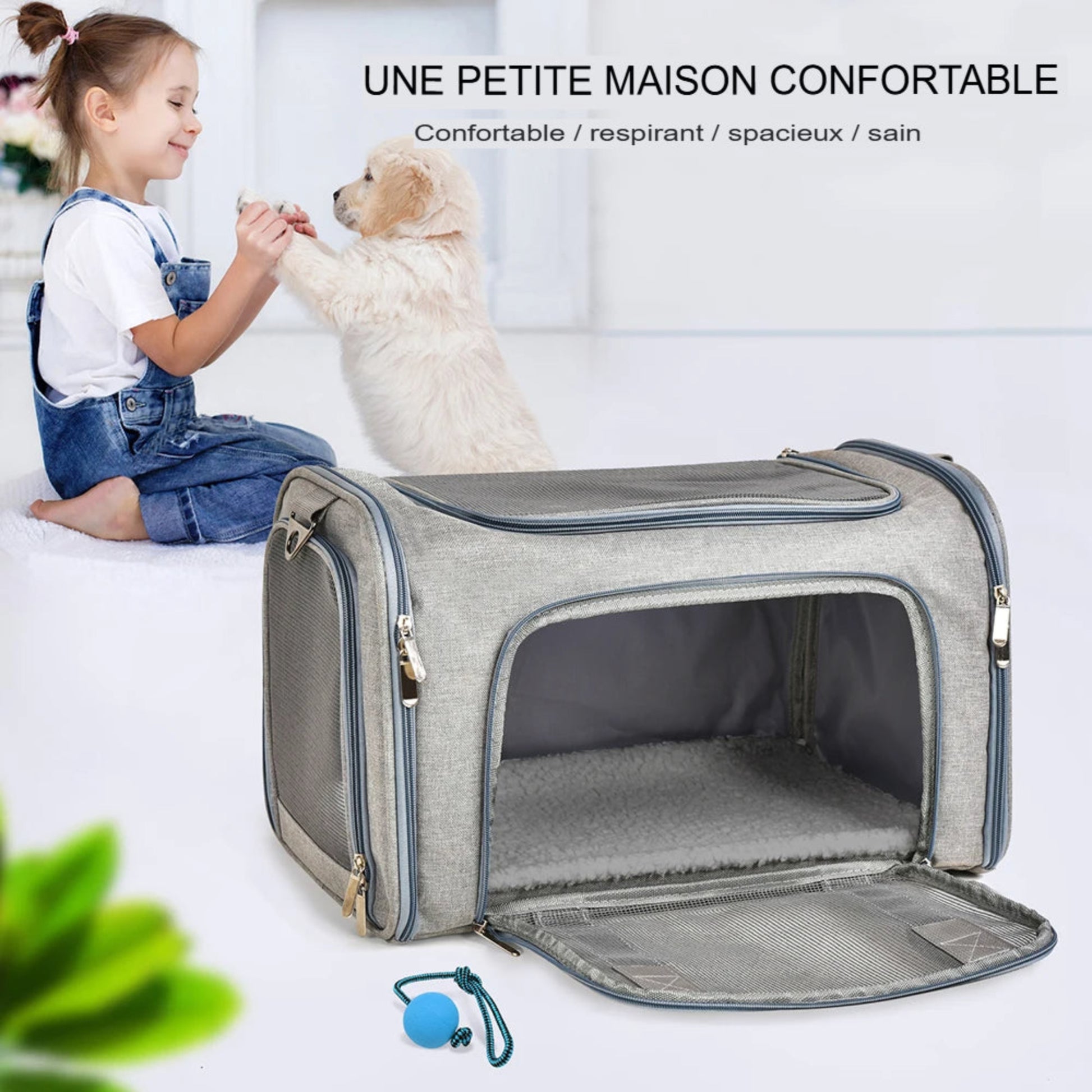 Sac de transport pour chien et chat – Voyage, avion, polyester renforcé - Le Panier du Chien